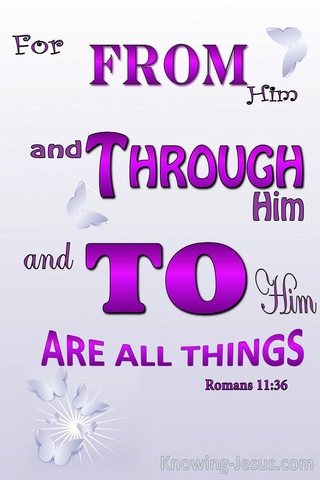 Romans 11:36 These Three Men (devotional)01:25 (pink)